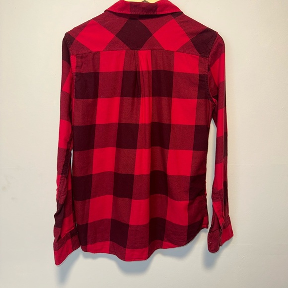 UNIQLO Red Plaid Shirt Size M - Picture 2 of 4